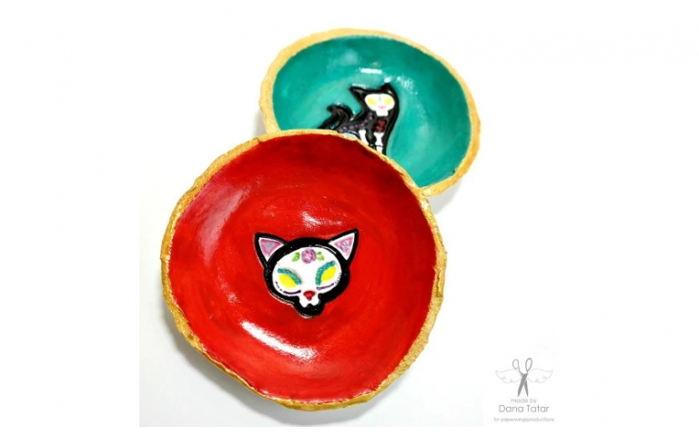 Los Animales Day of the Dead Trinket Dishes